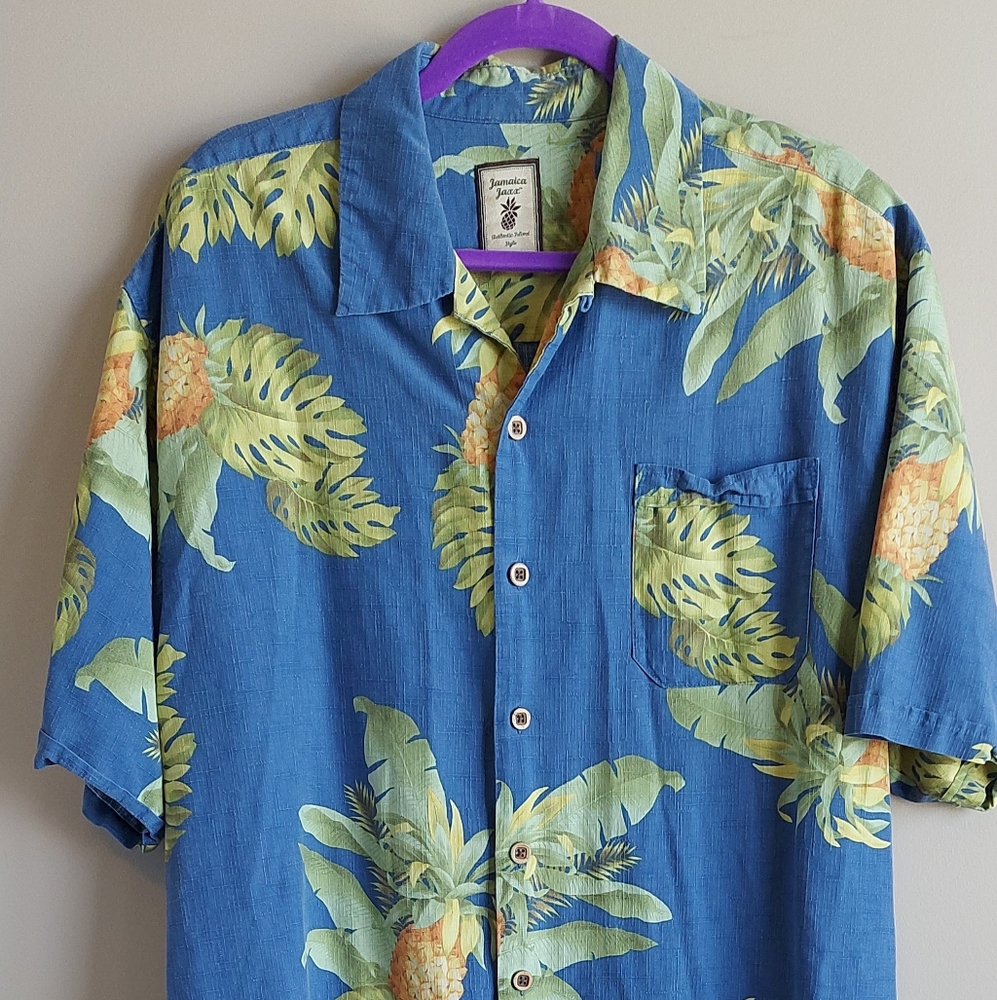 JAMAICA JAXX ♡ Mens Shirt 100% Silk
